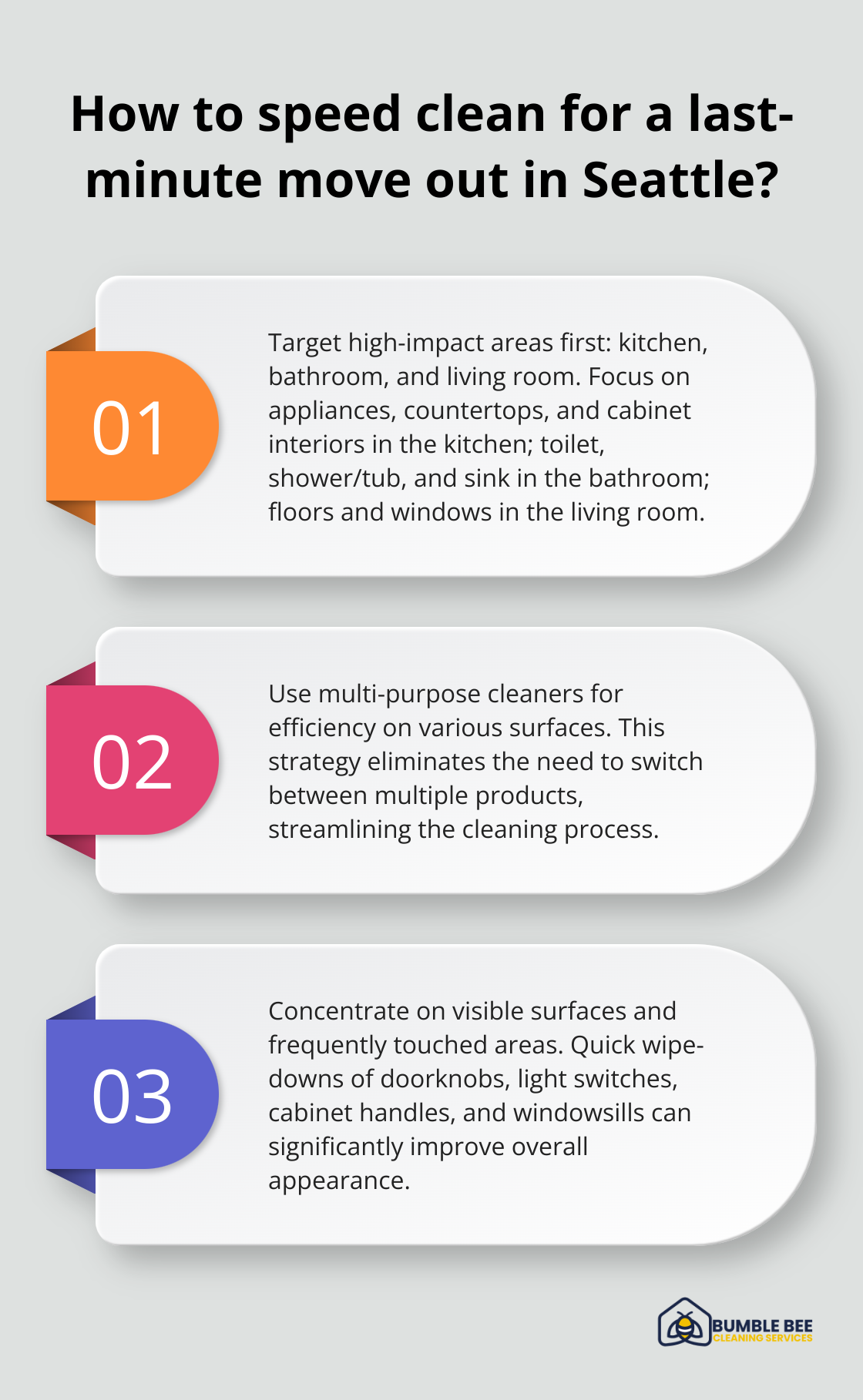 Fact - How to speed clean for a last-minute move out in Seattle?